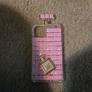 Stylish pink perfume case for iphone 11